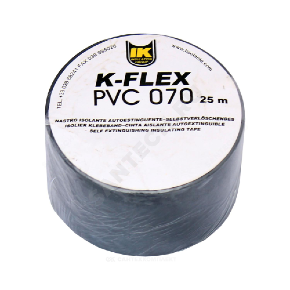 Лента ПВХ PVC AT 070 38мм х 25м черный K-flex 850CG020001