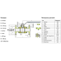 Кран шаровый фланцевый трехсоставной нержавеющий (3PC), AISI316 DN 100 (4"), (CF8M), PN16