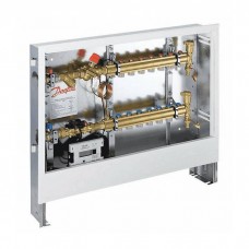 Шкаф коллекторный наружный сталь ШКСО-1 В2 Л с узлом присоединения системы отопления на 2 вых левое подключение Danfoss 003L1279