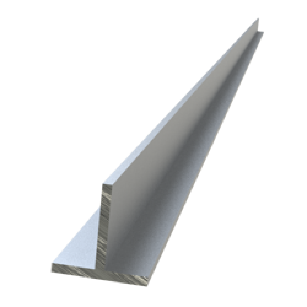 Т-образный профиль алюминиевый (тавр)  25х25х2 АД31Т1