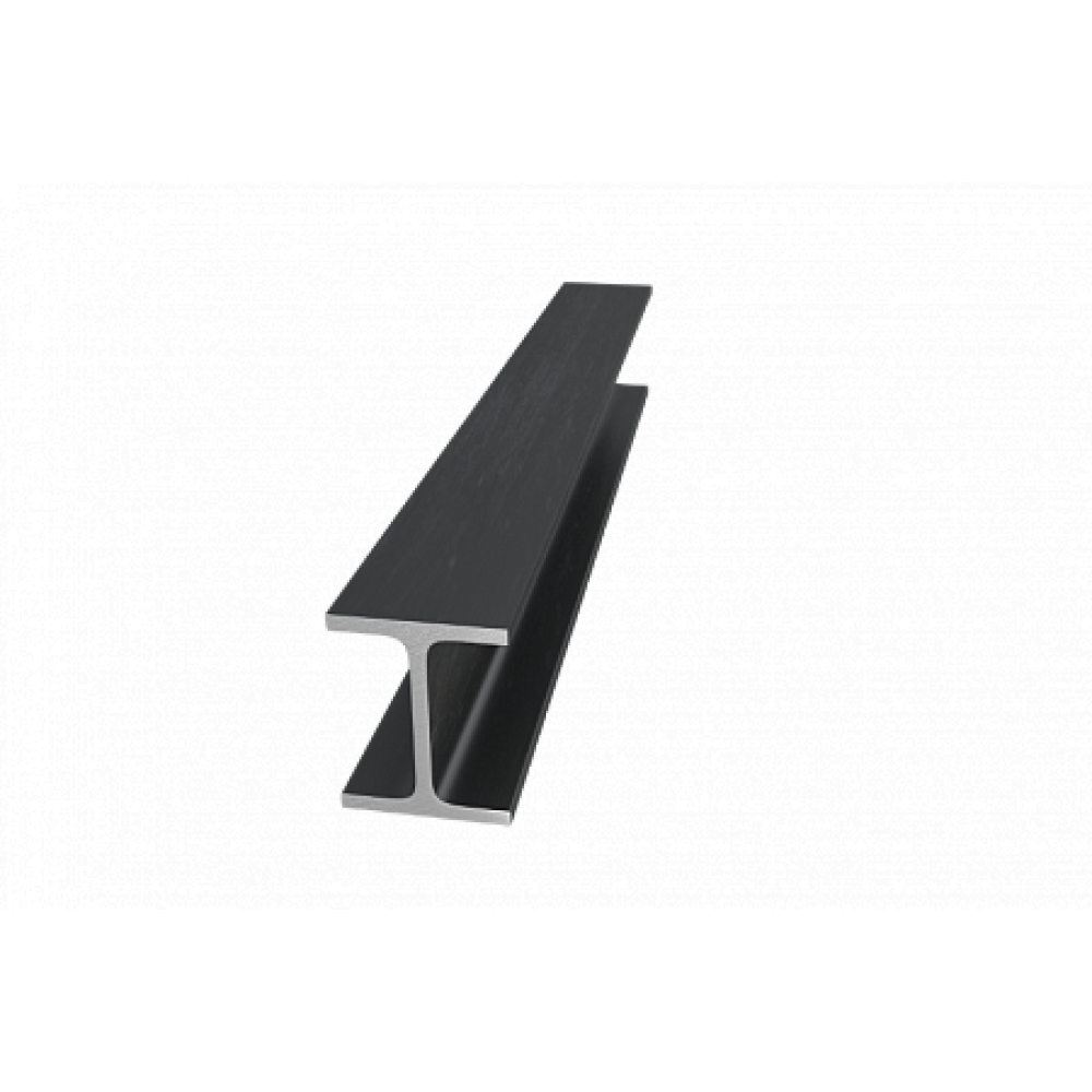 Н-образный алюминиевый профиль (двутавр) 8х25х1,5 мм АД31Т1
